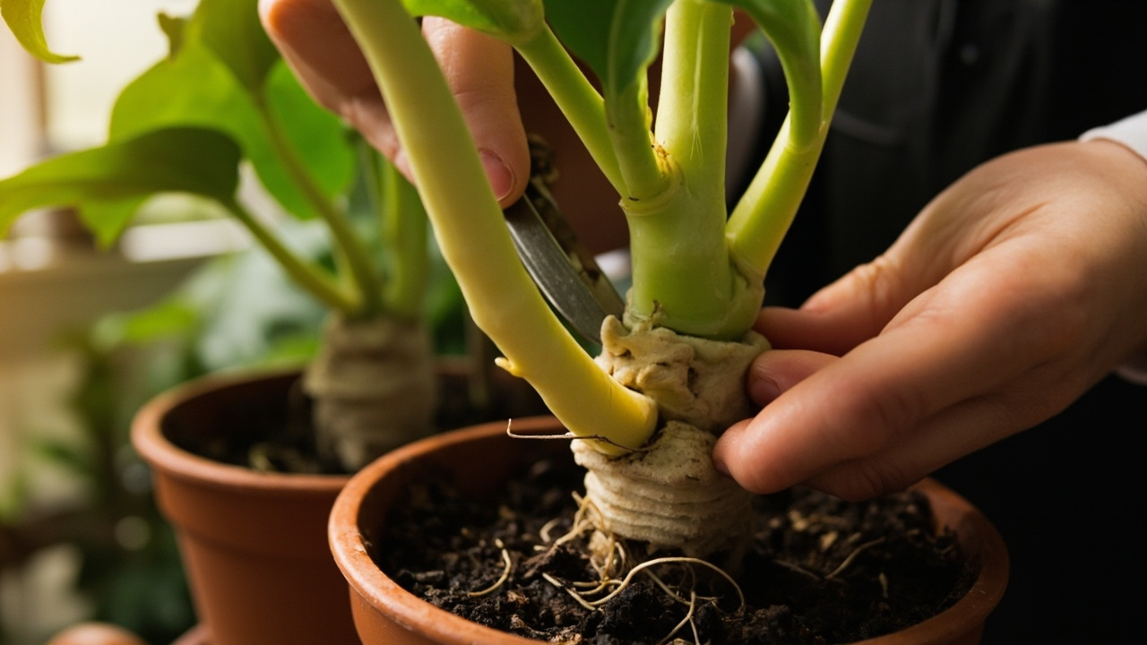 Cara Stek Alocasia (Keladi) untuk Memperbanyak: Panduan Lengkap Pemisahan Anakan