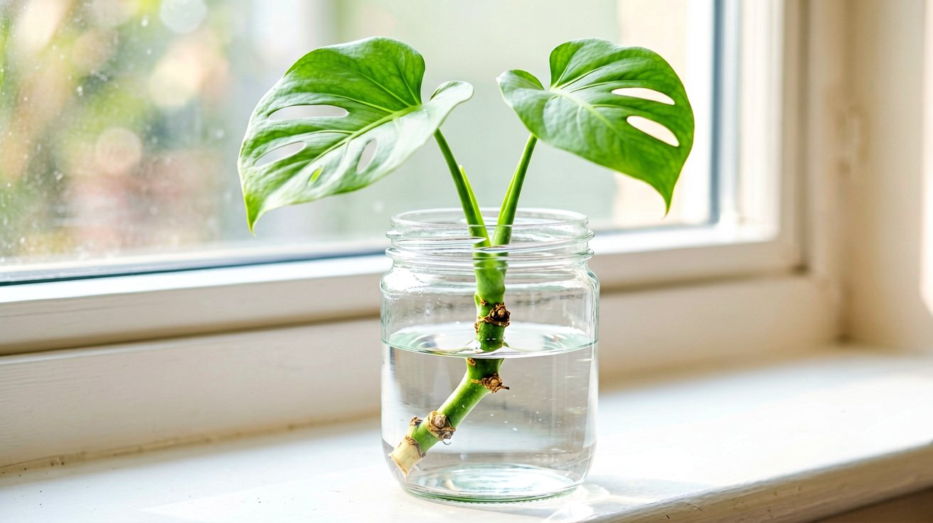 Stek Monstera dari Air: Cara Cepat Berakar dalam 2–4 Minggu