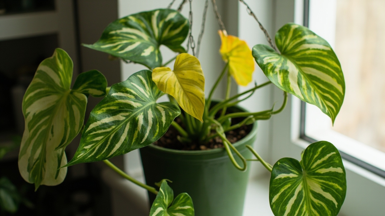 Daun Pothos (Sirih Gading) Menguning: 5 Penyebab + Solusi