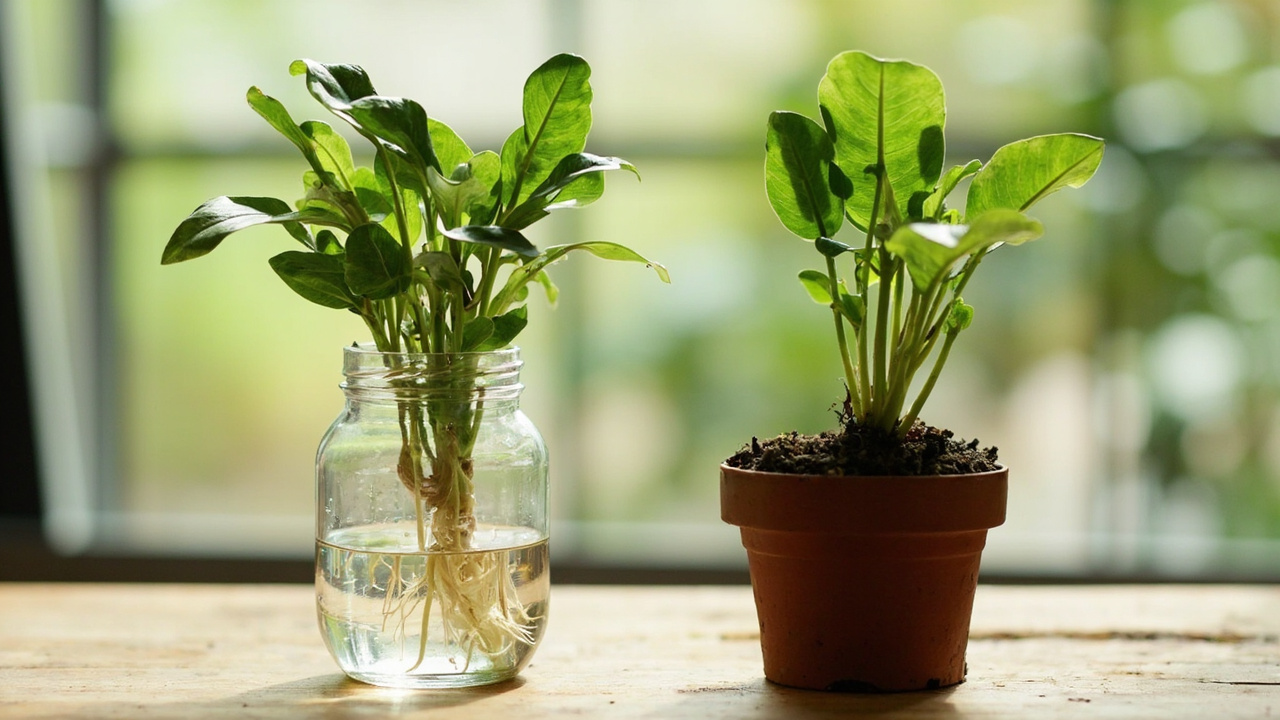 Stek Aglaonema di Air vs Tanah: Perbandingan Metode dan Mana yang Lebih Cepat Akar